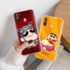 Чехол Crayon Shin Chan TPU для iPhone XR 7 8 14 15 11 12 13 X XS Pro Max Xiaomi Redmi 13C Note 9 Samsung A22 S23 S24 Ultra Plus VIVO