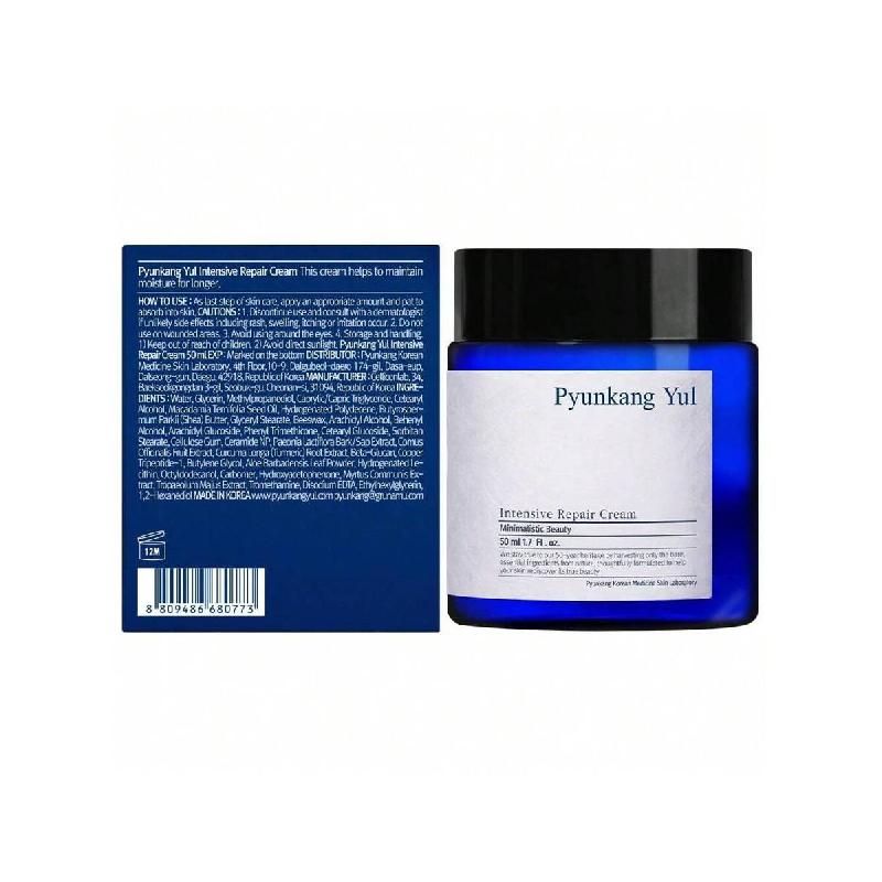 Pyunkang Yul Интенсивный восстанавливающий крем - Увлажняющее средство с керамидами для сухой кожи с маслом ши и маслом макадамии,