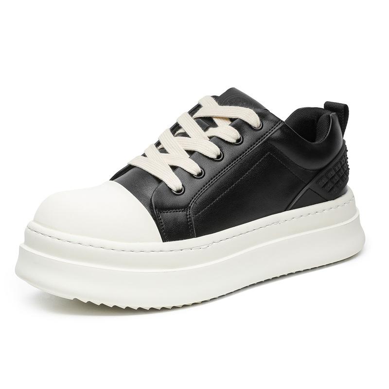 Повседневная обувь с большой головой, новая мужская нишевая обувь на доске, универсальная классическая низкая, на толстой подошве, увеличивающая рост, обувь для доски 66027-K