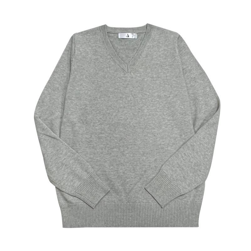 Пуловер с V-образным вырезом, вязаный в стиле японской школьной формы JK, для студентов - Унисекс, с длинным рукавом, в наличии.