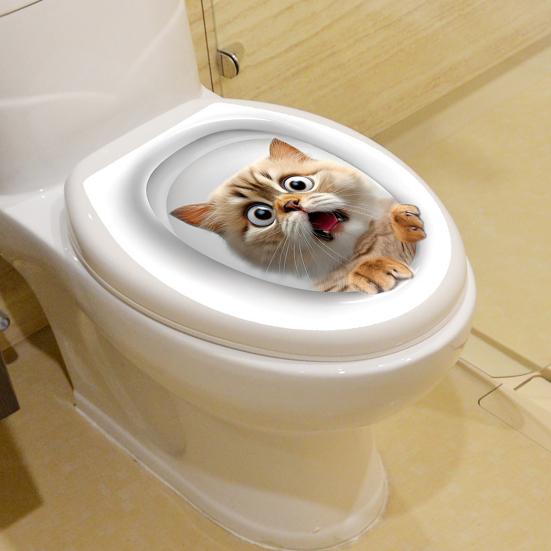 Имитация кошачьего туалета наклейка водонепроницаемая съемная самоклеящаяся ПВХ стена для гостиной ванной комнаты