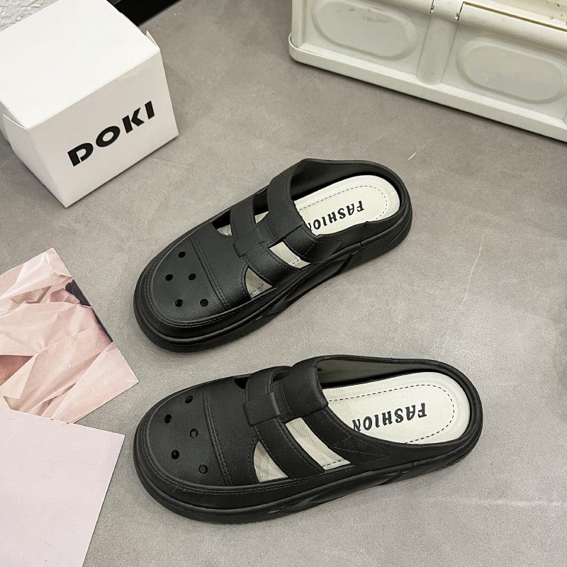 Тапочки Baotou на толстой подошве для мужчин и женщин летом, модные мягкие пляжные тапочки, домашние сандалии для пар, женская обувь