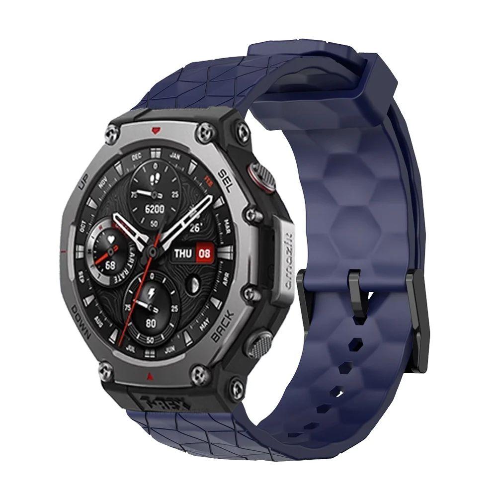 Силиконовый ремешок для умных часов Amazfit T-Rex 3, спортивный сменный браслет для Amazfit T rex 3 с футбольным узором, браслет Correa