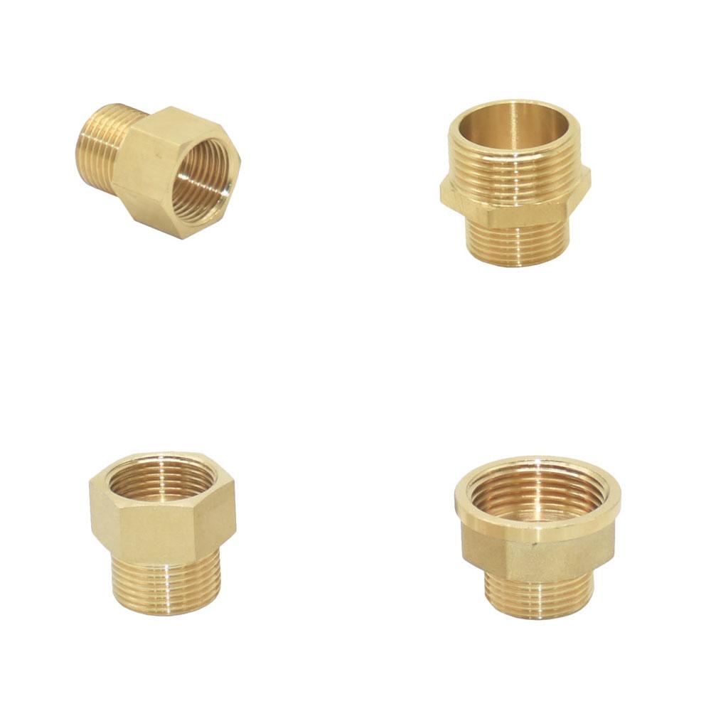 Латунный 1/4" 1/2'' 3/4'' 3/8" 1" Мужской Женский Соединитель Ссылочной Резьбы Медный Переходной Муфтовый Адаптер Фитинги Для Полива Сада