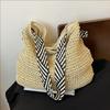 Большая вместительная плетеная сумка, женская ленивая и расслабленная пляжная сумка, высококачественная универсальная сумка-мессенджер через плечо