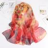 Sunscreen Scarf Versatile Printed Scarf Women's Thin Strip Summer Breathable Decorative Shawl