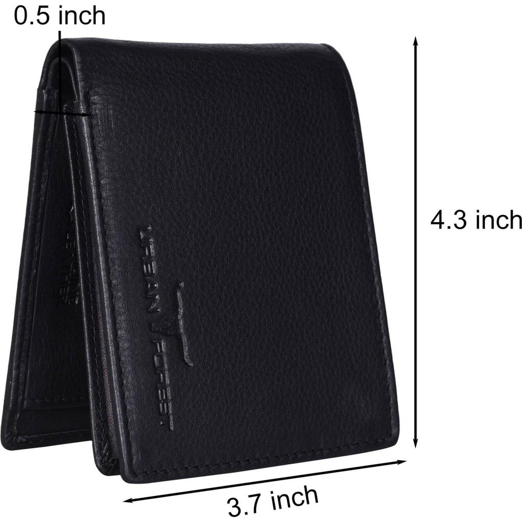 Мужской повседневный, формальный, модный кошелек из натуральной кожи  (6 слотов для карт)