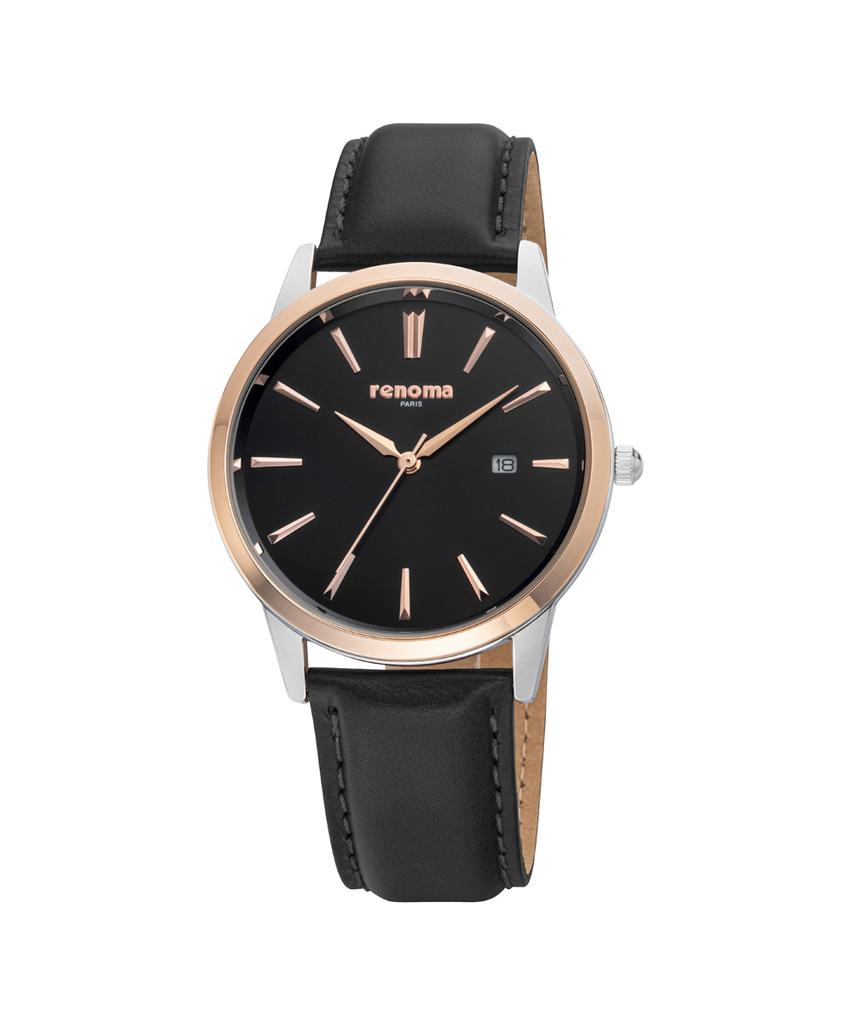 Lenomasigye Re600Abk Maverick Men'S Leather Watch Modern Black