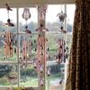 Metal Butterfly Tortoise Wrought Iron Wind Chime 4 Tubes Hanging Ornament Garden Home Wind Chimes & Hanging Decorations LS
