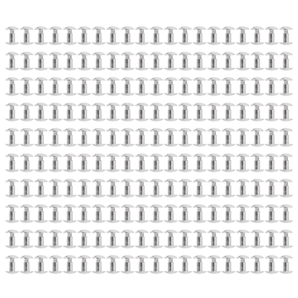 200 Sets Book Binding Screw Uniform Coating Curved Surfaces Electroplating Treatment Bookbinding