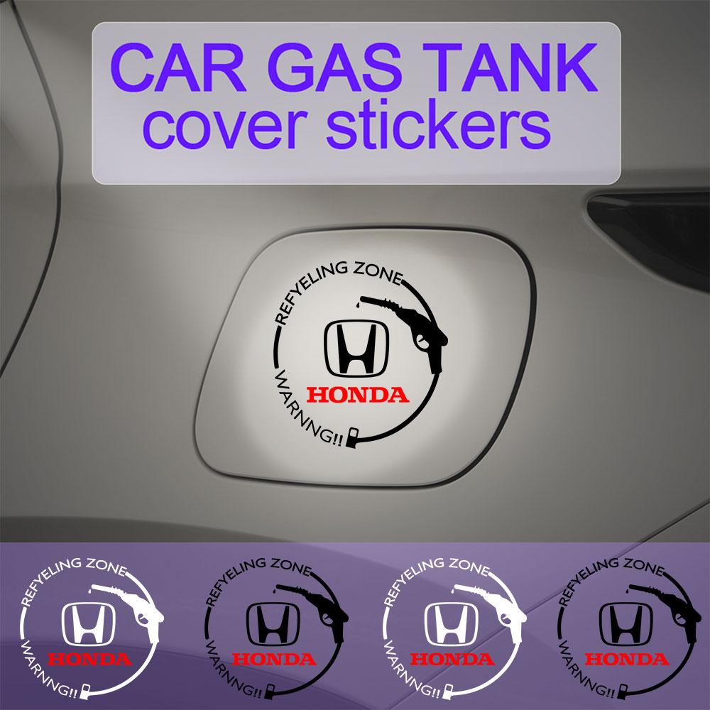 1Pcs Car Fuel Tank Cap Badge Waterproof Sticker Decal Auto Accessories For Honda Mugen Typer ACCORD TX Avancier Airwave Civic FK8
