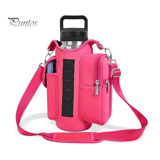 Магнитный держатель для бутылки с водой, сумка через плечо, водонепроницаемая сумка для чайника из Оксфорда для спортзала, походов на открытом воздухе, фитнеса, органайзера для необходимых вещей