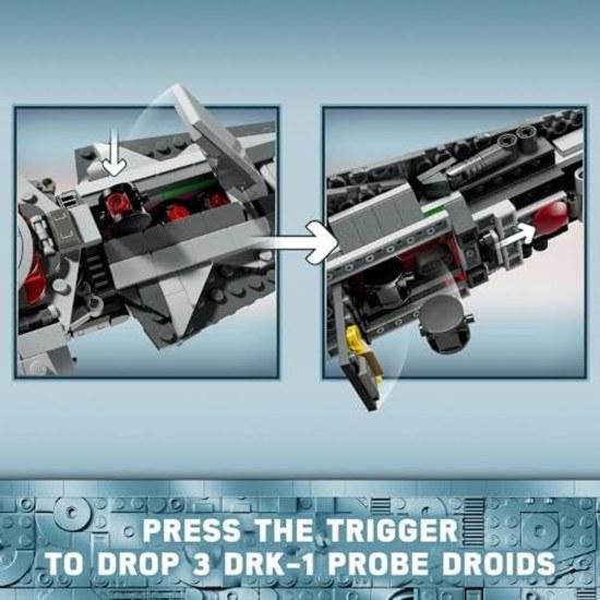 LEGO 75383 Darth Mauls Sith Infiltrator 9+ 640 Pieces Starship Building Toy Kids