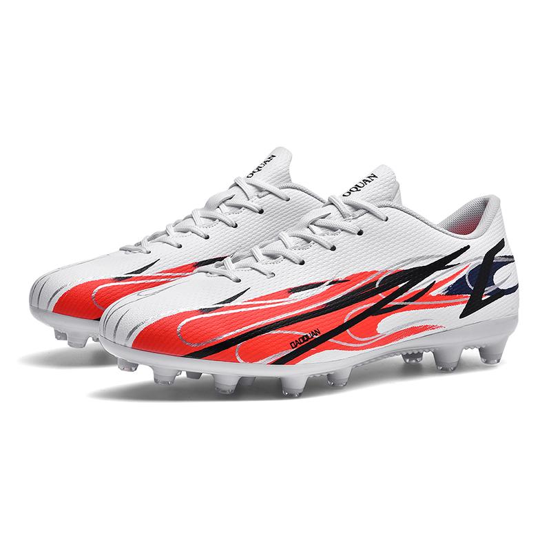 32-47 футбольные бутсы унисекс с низким верхом и длинными шипами для мальчиков и девочек, практичная тренировочная обувь с искусственной травой