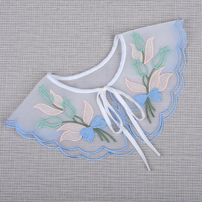 Мода 2023 года, женская, для девочек, кукла Лолита, шаль, поддельный воротник, вышитое ожерелье, лацкан, блузка, накидка на плечо, короткая накидка, поддельный воротник