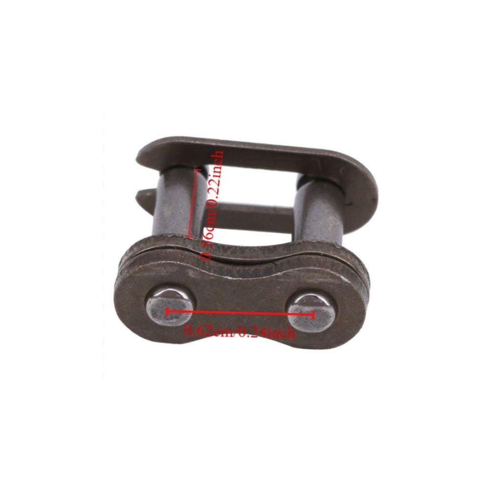 10Pcs Iron Chain Connecting Link Easy Installation Roller Chain Connecting Links Replacement Repair