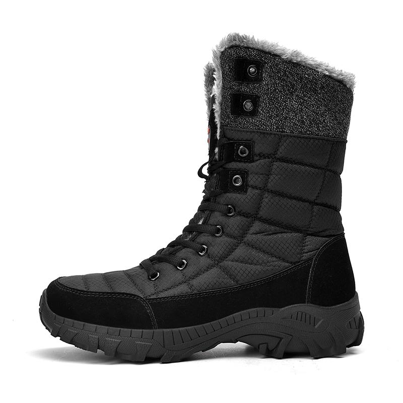 Fashion Winter Snow Boots Men Outdoor Trekking Shoes Warm Plush Men's Boots Tactical Work Safety Chaussures Leisure Shoes Zapatillas