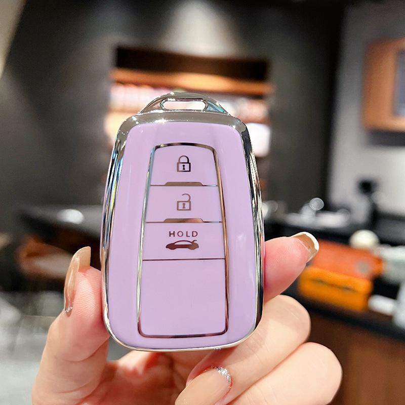 Чехол для автомобильного ключа Toyota для Camry, Corolla, Dragon, Hanlanda, Wildlander, Rongfang. Защитный чехол с пряжкой.