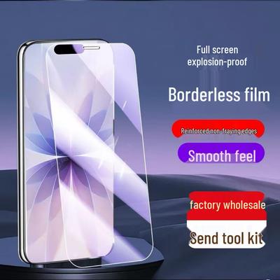 Защитное стекло HD с защитой от синего света для Apple 17 Pro/Pro Max для iPhone 17 - Полное покрытие и защита глаз