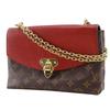 Louis Vuitton Sun Praseed Shoulder Bag M43713 Slys Brown / Red Monogram Canvas Women Used
