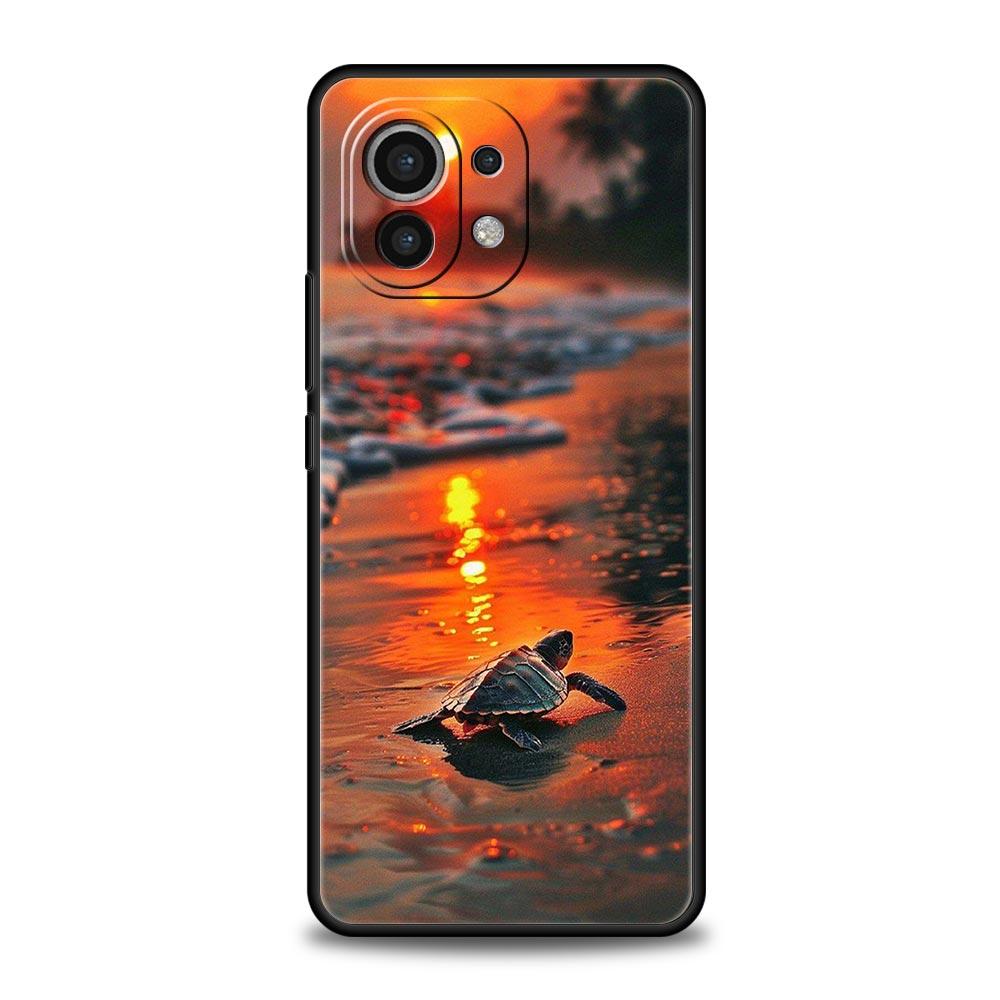 Чехол для телефона для Xiaomi Mi 15 14 14T 13T 12T Pro 12 13 11 Lite 5G 11T X6 X5 Pro Чехол Летний Пляжный Пейзаж на Закате на море Пальма