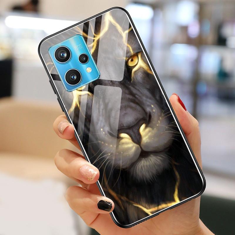 Чехол Realme9 4G для Realme 9 Pro Plus Чехол Закаленное Стекло Роскошные Чехлы для OPPO Realme 9 Pro БАМПЕР Пейзаж Realme9Pro+ Оболочка