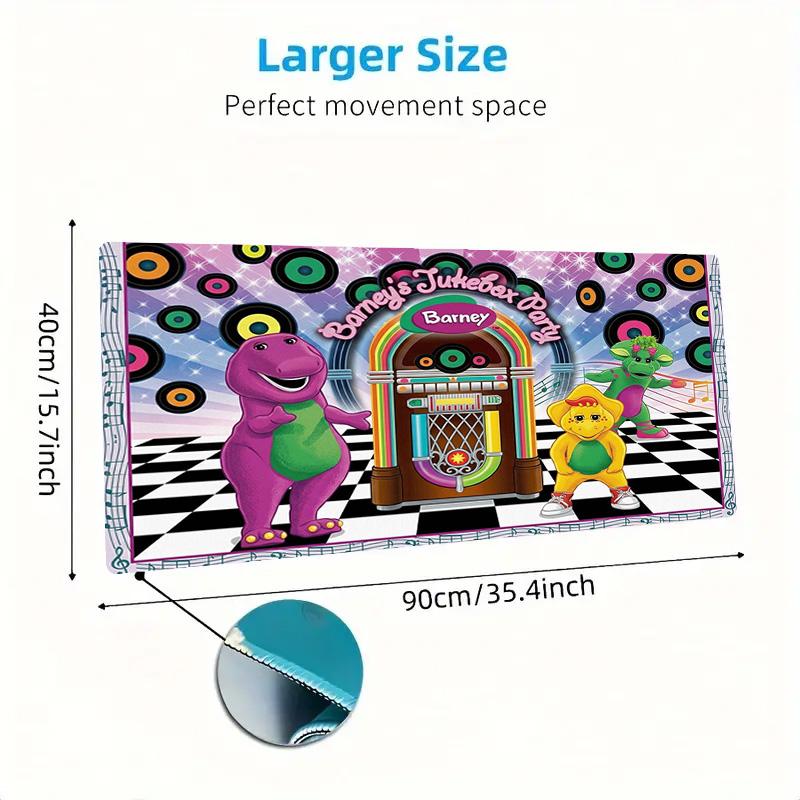 Barney Cartoon Color Mouse Pad Large Gaming Table Cushion Non-slip Laptop Tablet Big Mousepad XXL Mat Mini PC Playmat With Lock edge