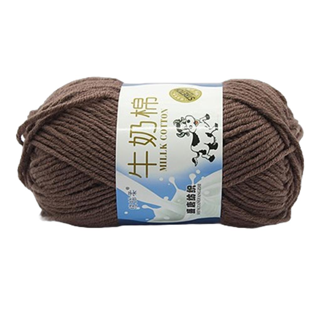 Пряжа для ручного вязания Молочная хлопковая пряжа Мягкая пряжа Разноцветная пряжа для вязания крючком Хлопковые нитки Вязальные принадлежности для детей