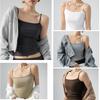 Summer Basic Tanks Spaghetti Strap Camis Solid Stretch Tops for Women Sleeveless Slim Fit Basic Solid Knitted Camisole