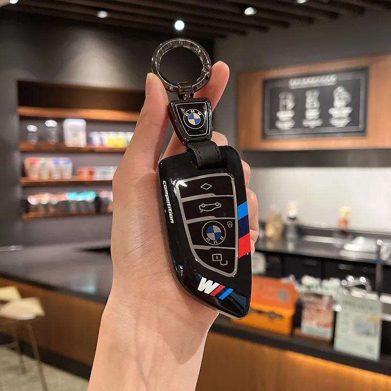 Funda para llave de pantalla LED de fibra de carbono ABS para BMW G30 G12 G11 G32 G31 5 7 Series I8 I12 G01 X3 X4 G05 X5 G07 X7 IJOPV1