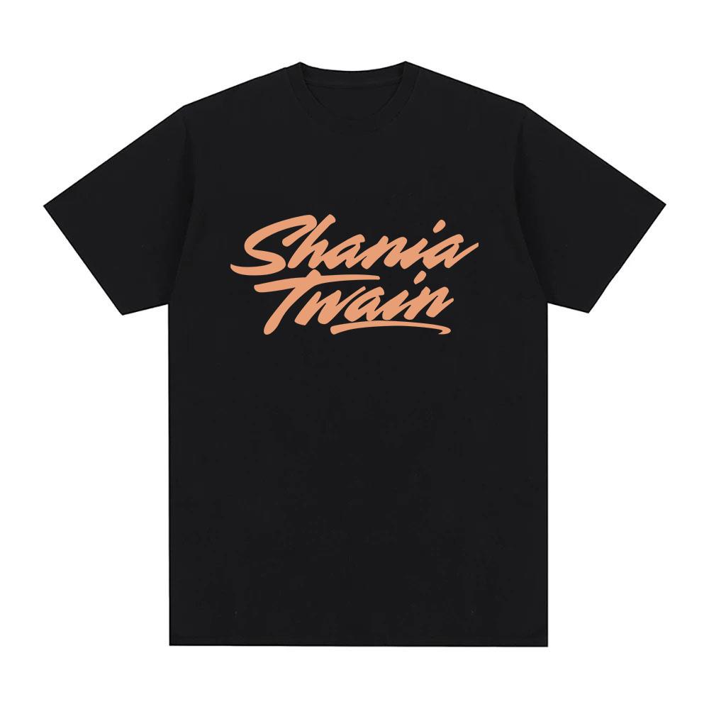 Shania Twain Print T-Shirt Fashion Casual Graphic Printing T-shirts Unisex Short Sleeve Tops Comfortable Cotton Tees