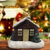 Yousheng Christmas Snow House Incense Burner Decoration Xmas Log Cabin Village House Resin Incense Holder Home Office Desktop Ornament