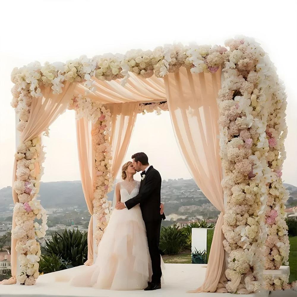 Rod Pocket Backdrop Curtains Multicolor Photography Background Drapes Wedding Decor