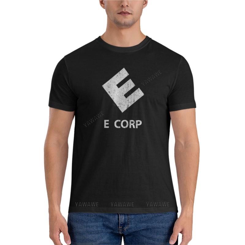 E Corp Essential Tshirt Anime Tshirt Short Sleeve Teenagers Black Tshirt Summer