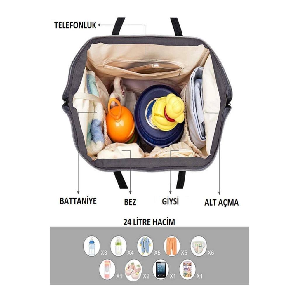 Рюкзак для ухода за ребенком с бутылочкой-термосом, водонепроницаемая коляска с вешалкой, черный, серый, в полоску