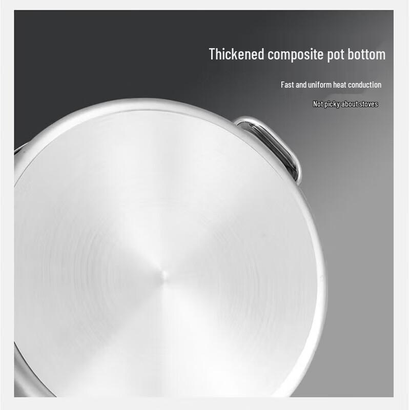 FATTBAO Thickened 304 Stainless Steel Hotpot with Composite Bottom
