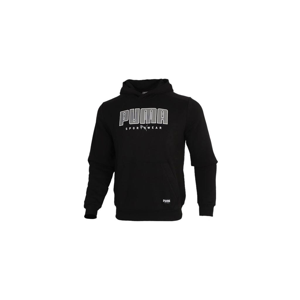 PUMA Sweatshirts Men's Black Hooded Moderate Regular 586462-01