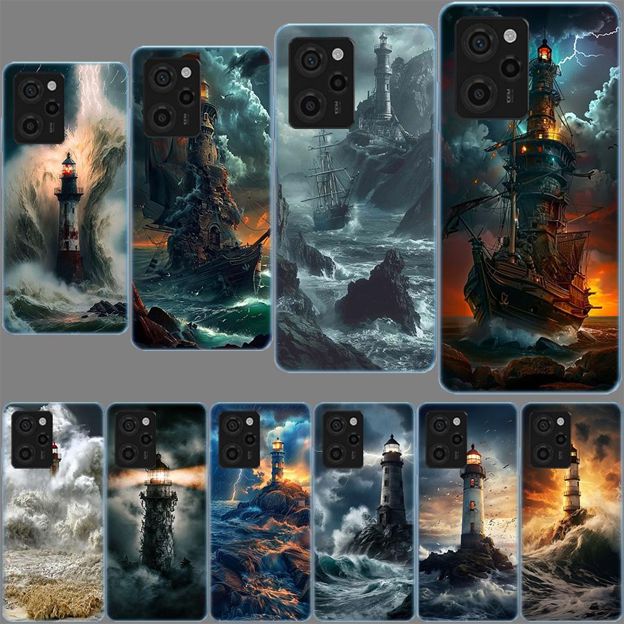Lighthouse Cover Phone Case For Xiaomi Poco M8 M7 M6 M4 M3 X7 X6 X4 Pro F7 Ultra M5S Mi 14 14T 15 15T 12T 10T Pro 12S 12 11 Lite