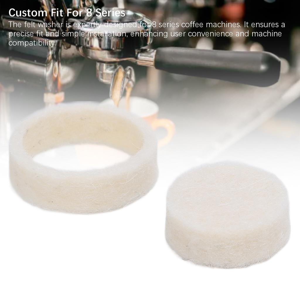 Фетровая прокладка для кофемашины Шерстяная уплотнительная круглая мягкая фетровая прокладка Замена для кофемашин 8-й серии Кофемолки Аксессуары