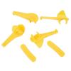 Rim Changer Head Protectors Tyre Tire Yellow Mount Plastic 12Pcs Demount Parts Practical Accessories Brand New