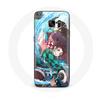 Case for Samsung Galaxy S6 Edge Tanjiro and Nezuko Demon Slayer Kimetsu No Yaiba Anime
