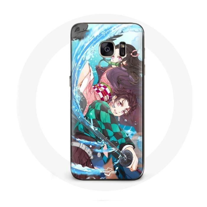 Case for Samsung Galaxy S6 Edge Tanjiro and Nezuko Demon Slayer Kimetsu No Yaiba Anime