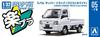 Aoshima Bunka Kyozai Масштаб Rakupla Snap Kit Грузовик Subaru Sambar Морозно-белый Пластиковая модель 1/32 № 05-FW Предварительно окрашенный (Машина)
