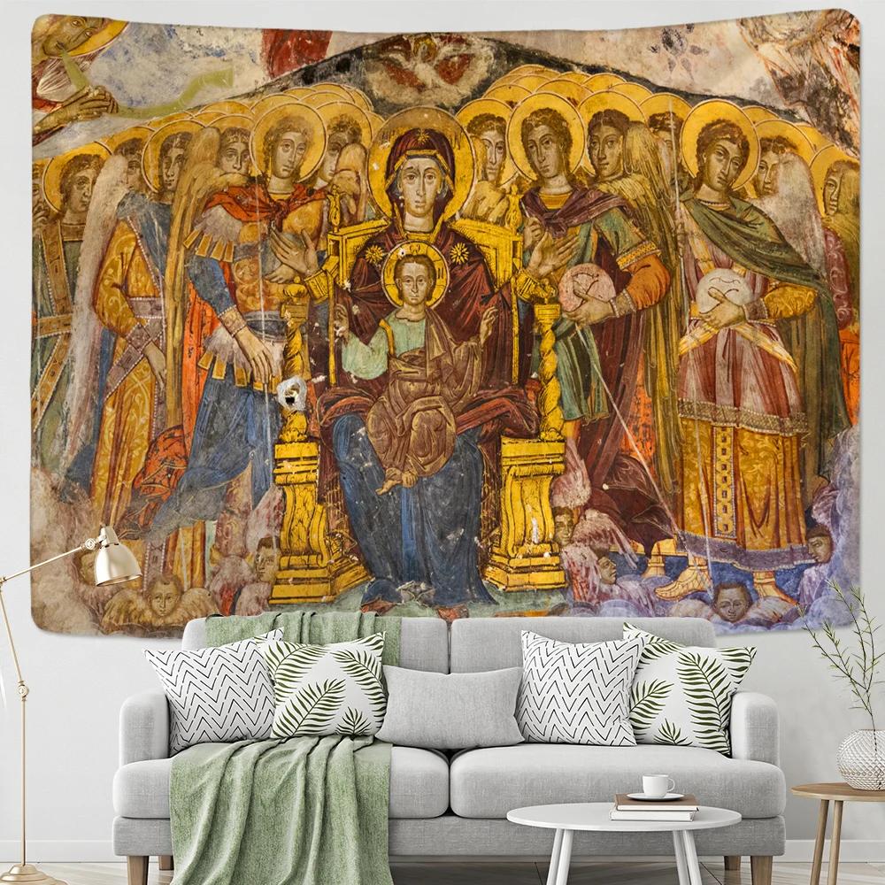 Imperium Romanum картина гобелен короля Юстиниана династии ретро настенная ткань настенные гобелены в стиле бохо домашний декор настенная художественная роспись макраме