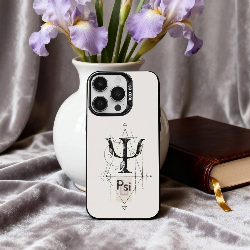 Чехол для телефона P-Психолог Профессия P-Психология Для iPhone17,16,15,14,13,12,11 Plus,Pro Max Черный Конфетный серебристый чехол для телефона