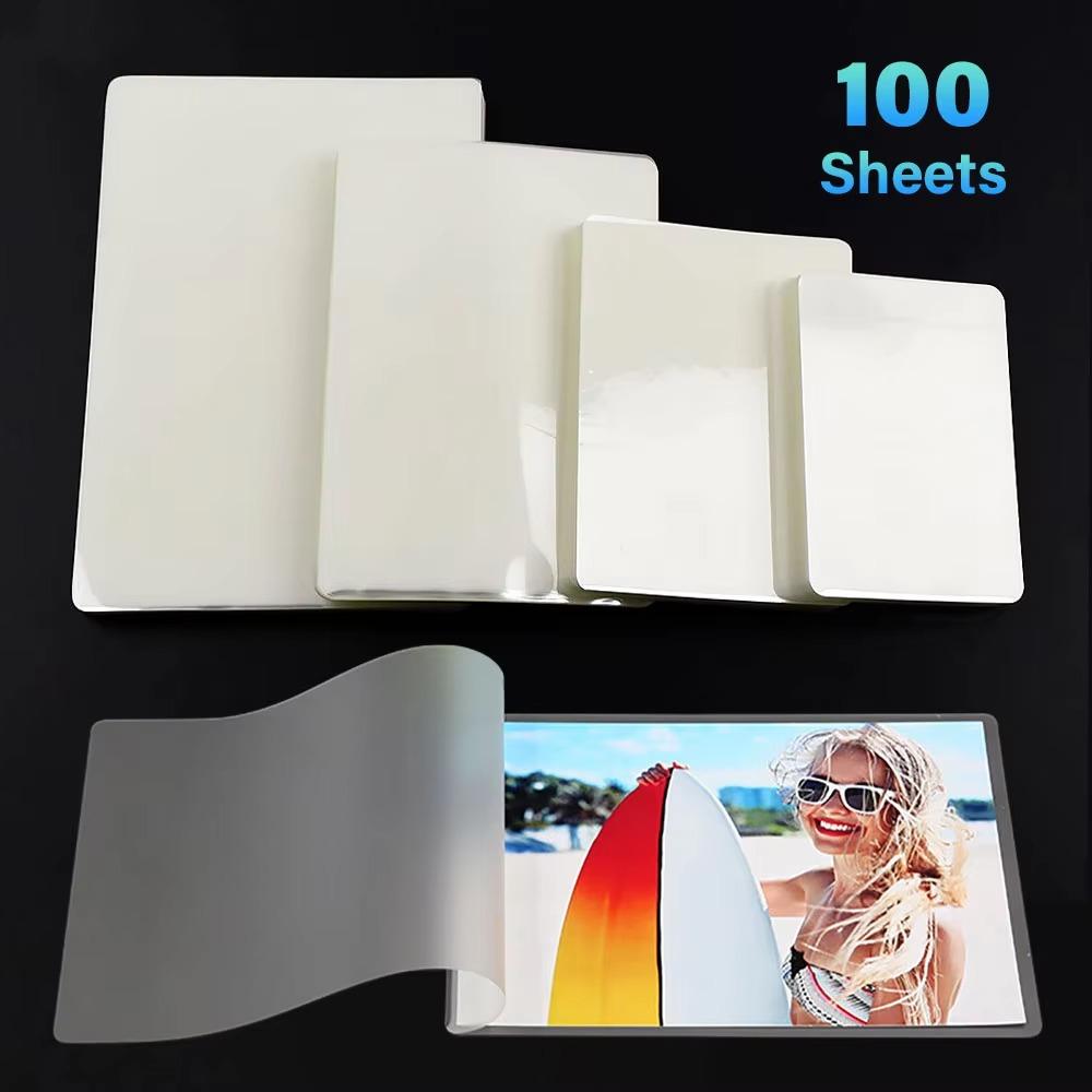 ПЭТ Термоламинирующая пленка Глянцевая Пластиковая пленка Ламинирующие пакеты Для Фото/Документов/Карточек/Изображений