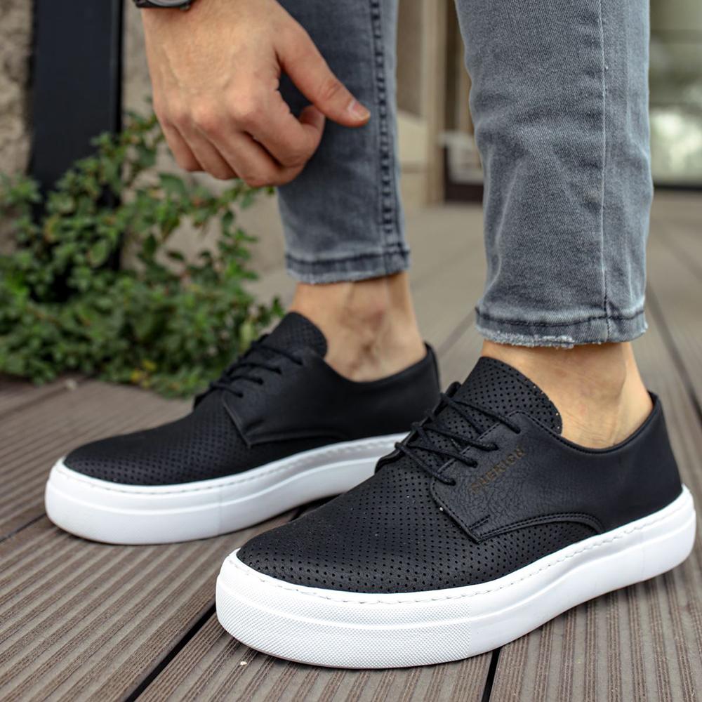 Chekich Мужская обувь Кеды Бордовый красный цвет Искусственная кожа на шнуровке Весенне-летние сезоны Удобная модная спортивная легкая дышащая CH061