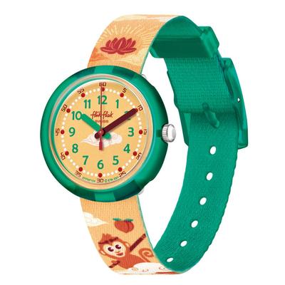 Swatch Flik Flak Пробуждение Обезьяны Часы для Историй FPNP124 Детские, Оранжевый