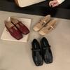 Korean Version of Small Leather Shoes British Style Mary Jane Shoes Women's Autumn 2025 New Retro Flat Buckle with Light Mouth Single Shoes