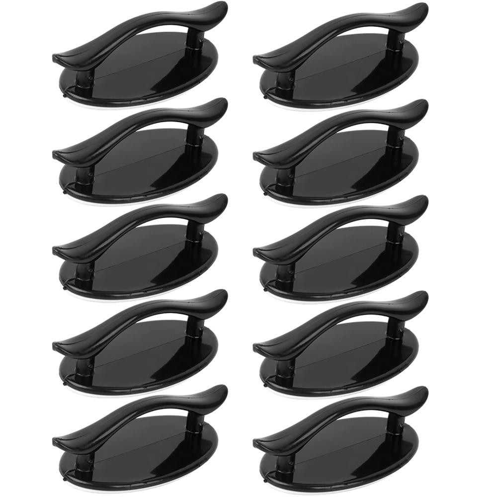 10pcs Black Door Auxiliary Pull Handle Self Stick Cabinet Knobs Sturdy Drawer Knobs Cupboard